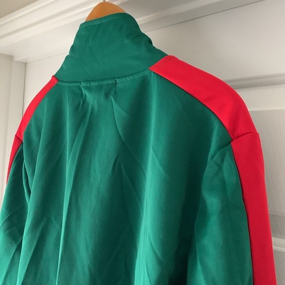 Atomic Green & Red Zip-Up Men’s Jacket - Picture 9 of 15
